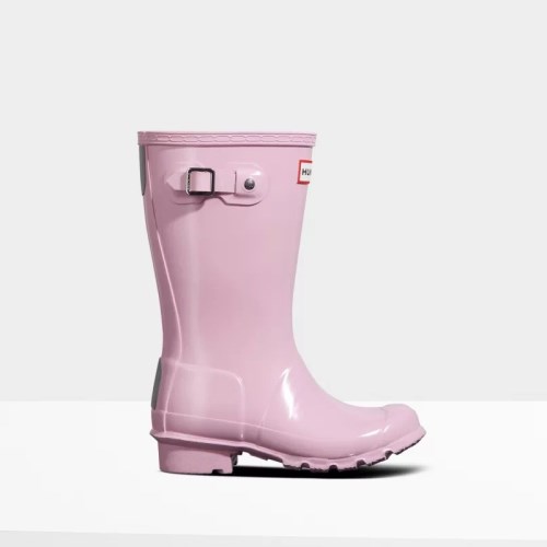 Hunter Original Gloss Rain Boots For Kids - NZ H2016